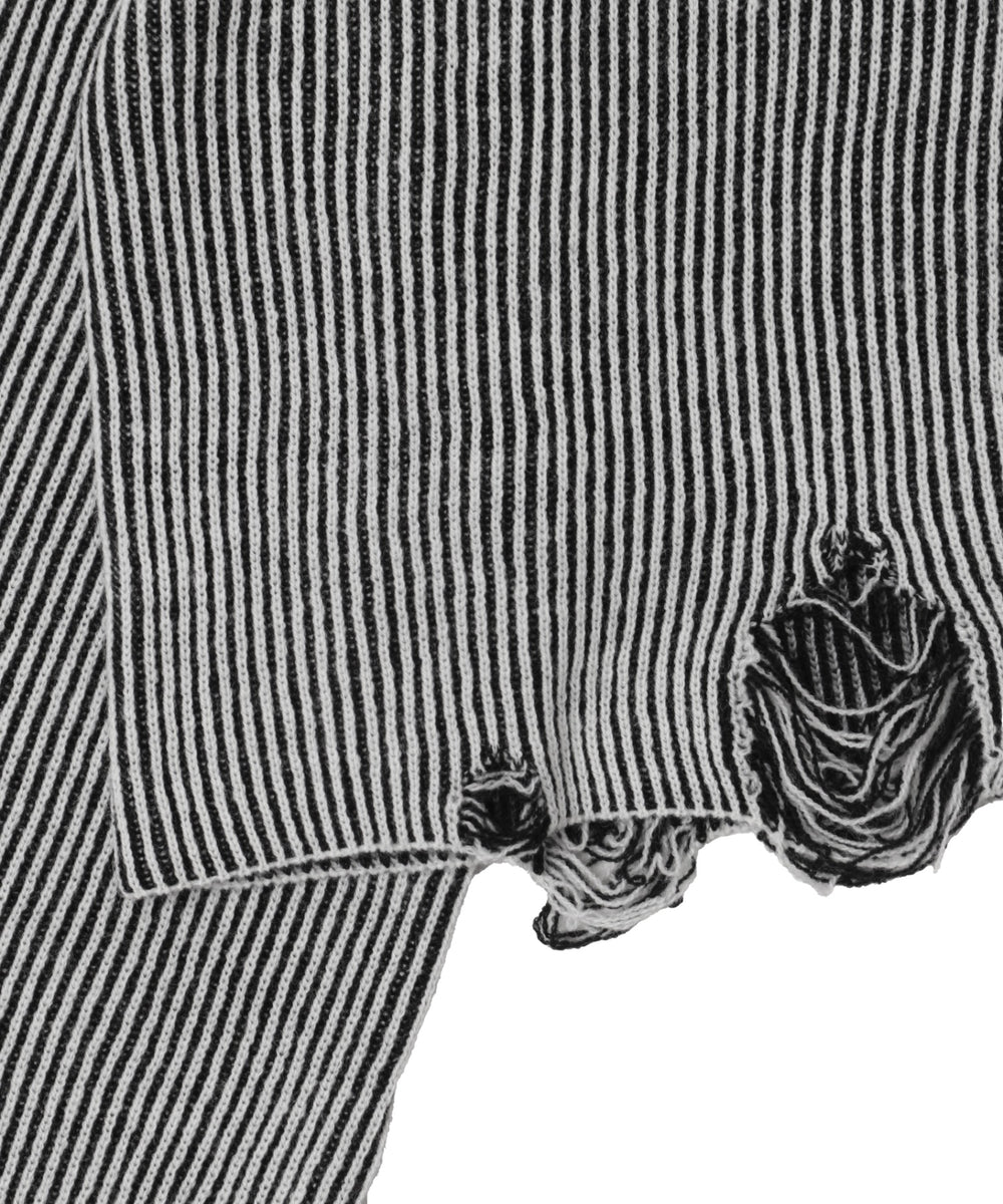 ダメージショートニットPO