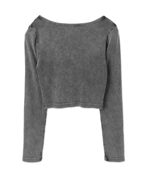 ヴィンテージウォッシュリブロンT