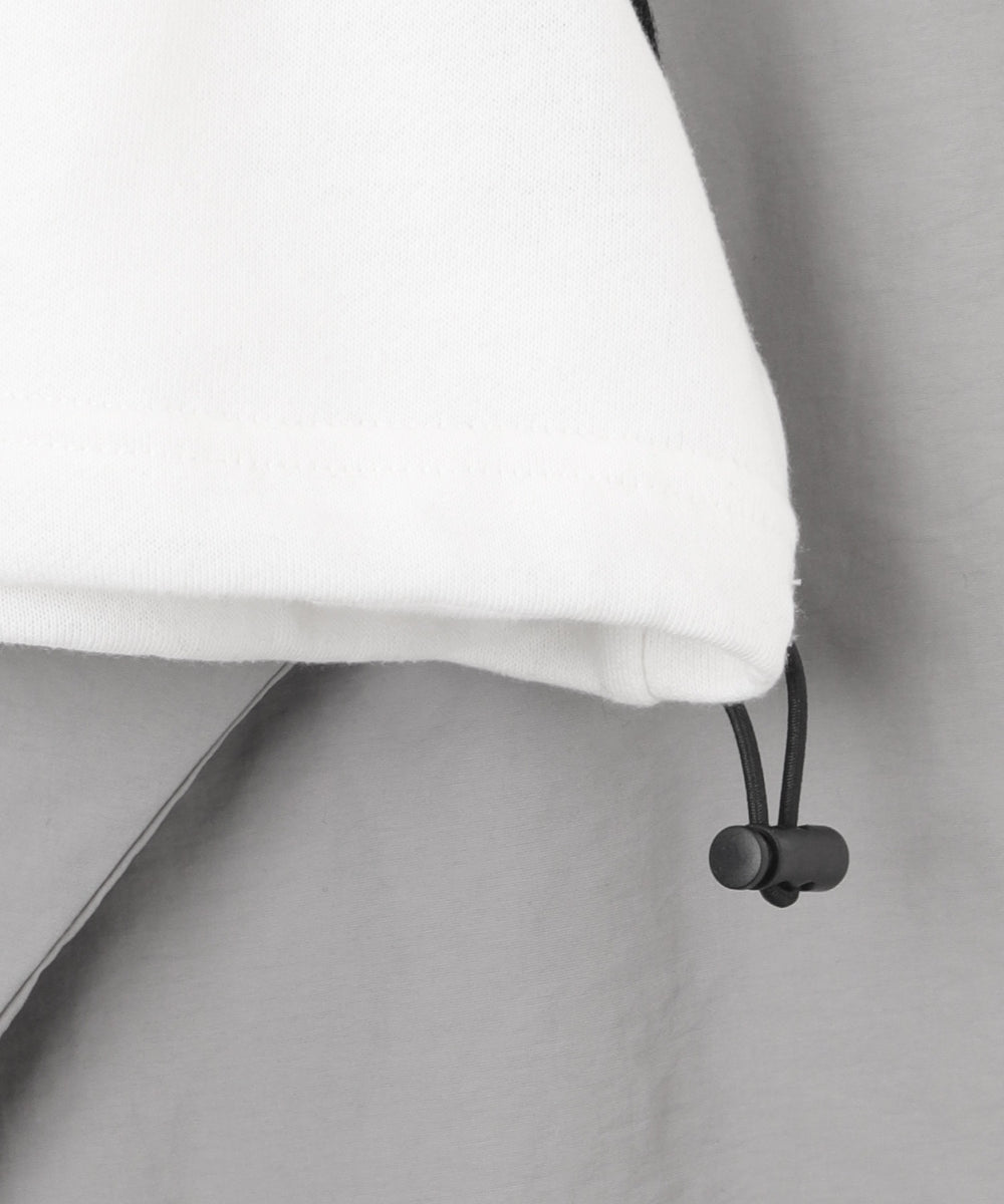 ナイロンスリーブナンバリングスウェット