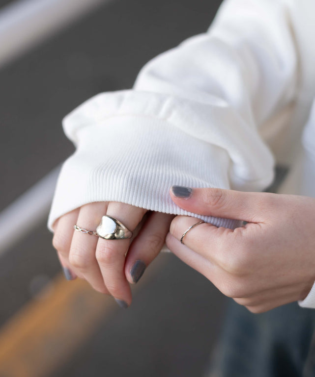 オフショルショートスウェット