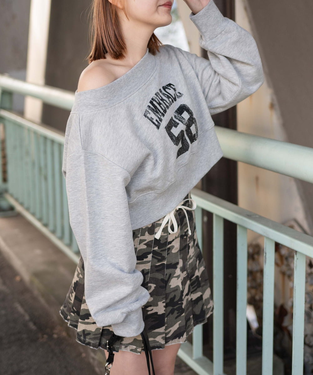 杢グレー　モデル:155cm F着用