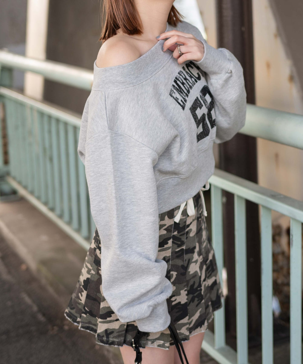 杢グレー　モデル:155cm F着用