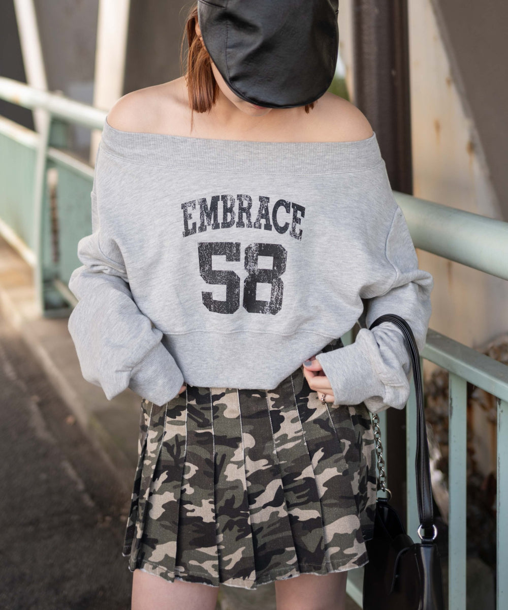 杢グレー　モデル:155cm F着用