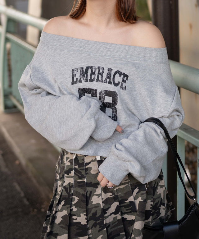 杢グレー　モデル:155cm F着用