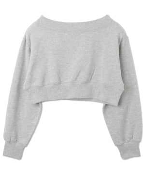 オフショルショートスウェット