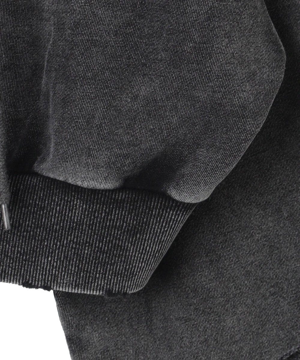 ダメージショートジップパーカー