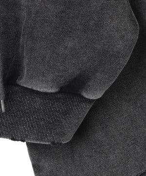 ダメージショートジップパーカー