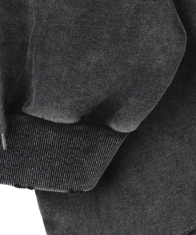 ダメージショートジップパーカー