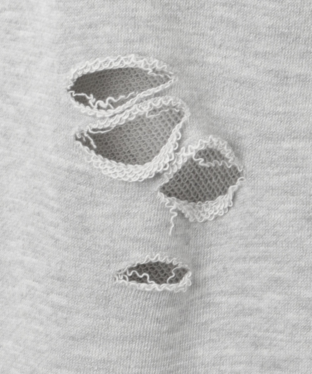 ダメージスウェットワイドパンツ