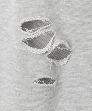 ダメージスウェットワイドパンツ