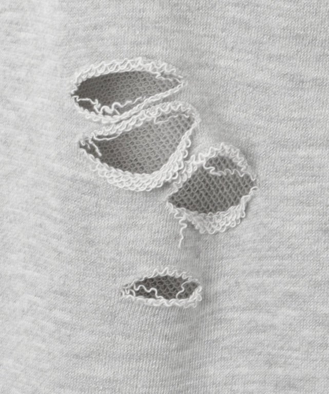 ダメージスウェットワイドパンツ