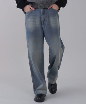 デニム中濃加工 モデル：178cm L着用