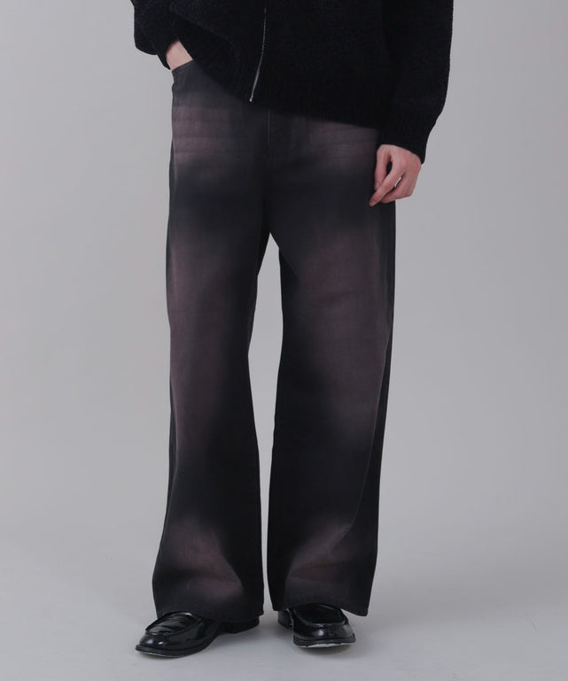 バギーデニムパンツ/ブラックソノタ モデル：178cm L着用