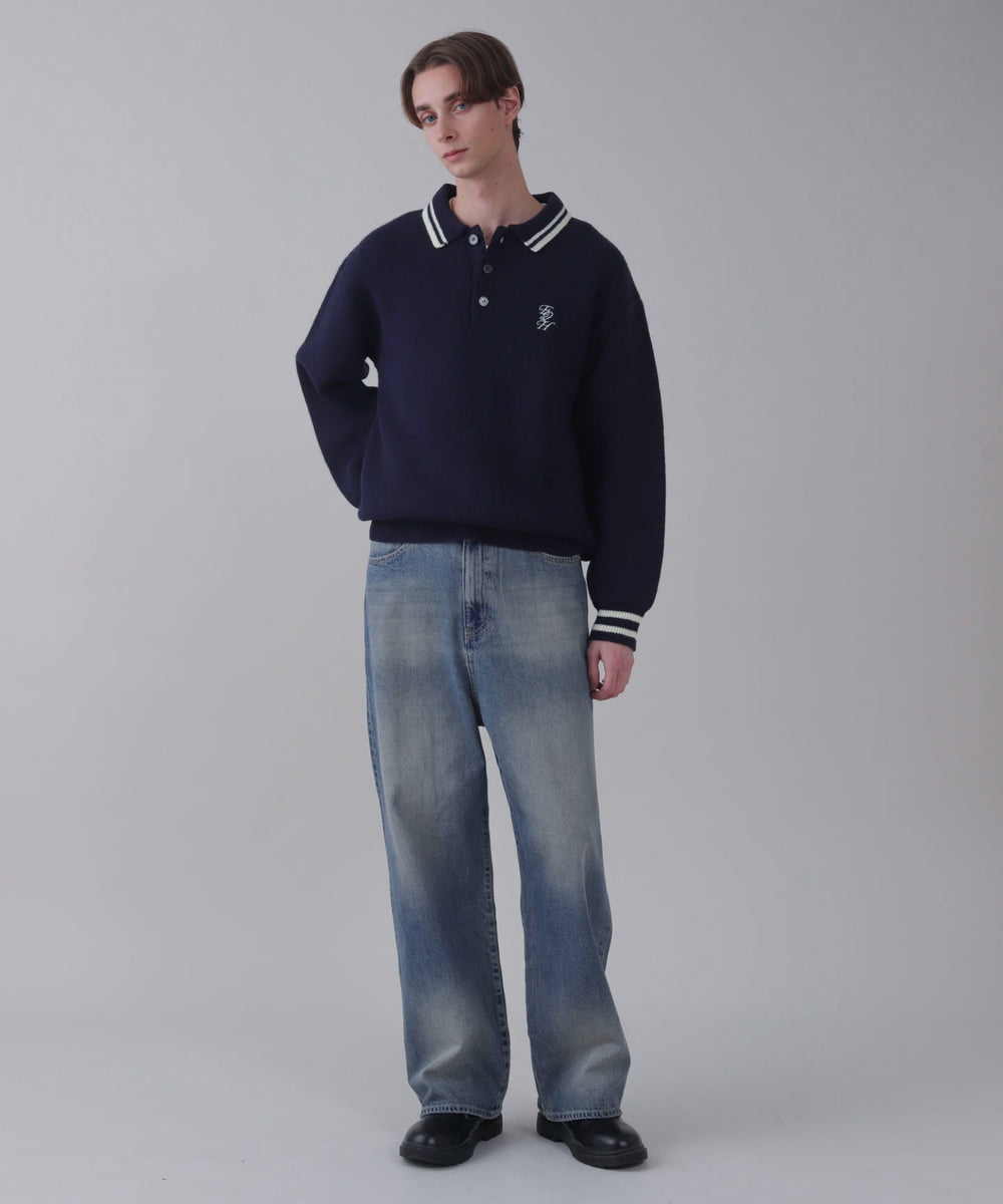 デニム中濃 モデル：178cm L着用