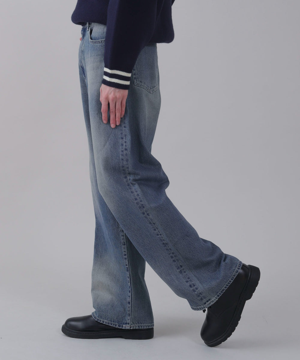 デニム中濃 モデル：178cm L着用