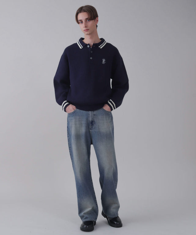 デニム中濃 モデル：178cm L着用