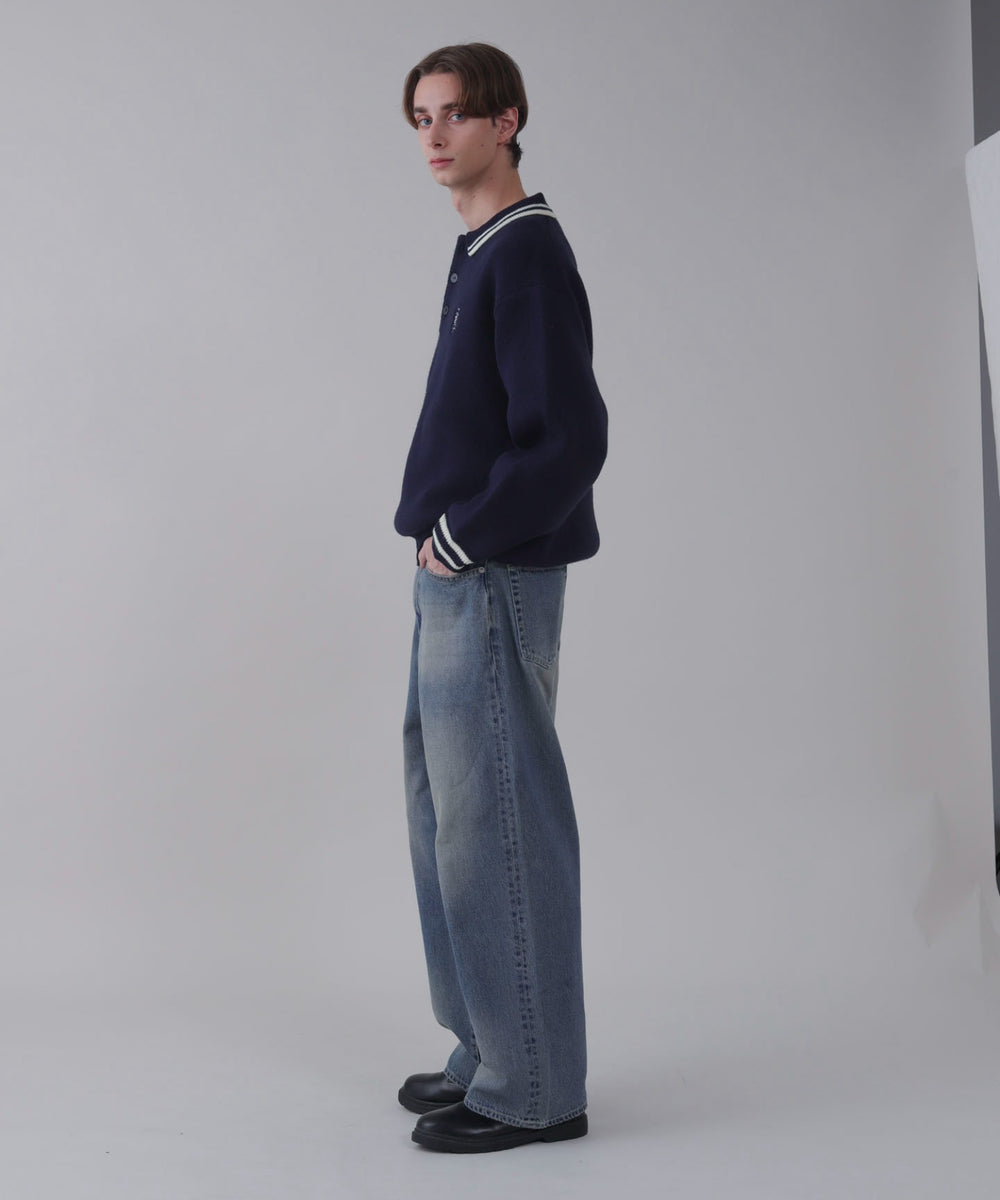 デニム中濃 モデル：178cm L着用