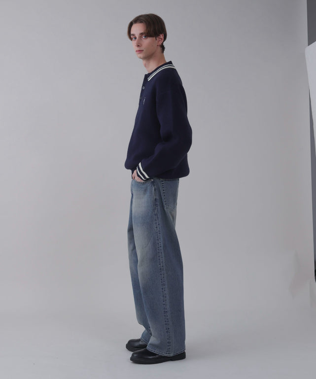 デニム中濃 モデル：178cm L着用