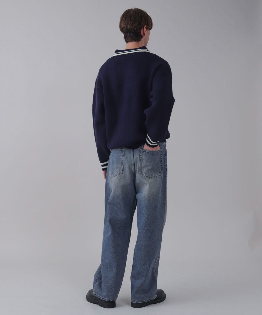 デニム中濃 モデル：178cm L着用