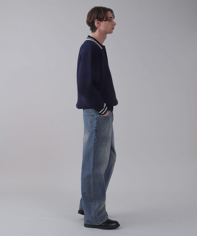 デニム中濃 モデル：178cm L着用