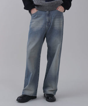 デニム中濃加工 モデル：178cm L着用