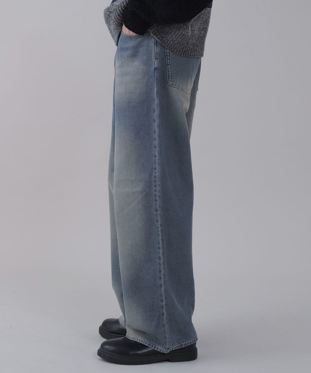 デニム中濃加工 モデル：178cm L着用