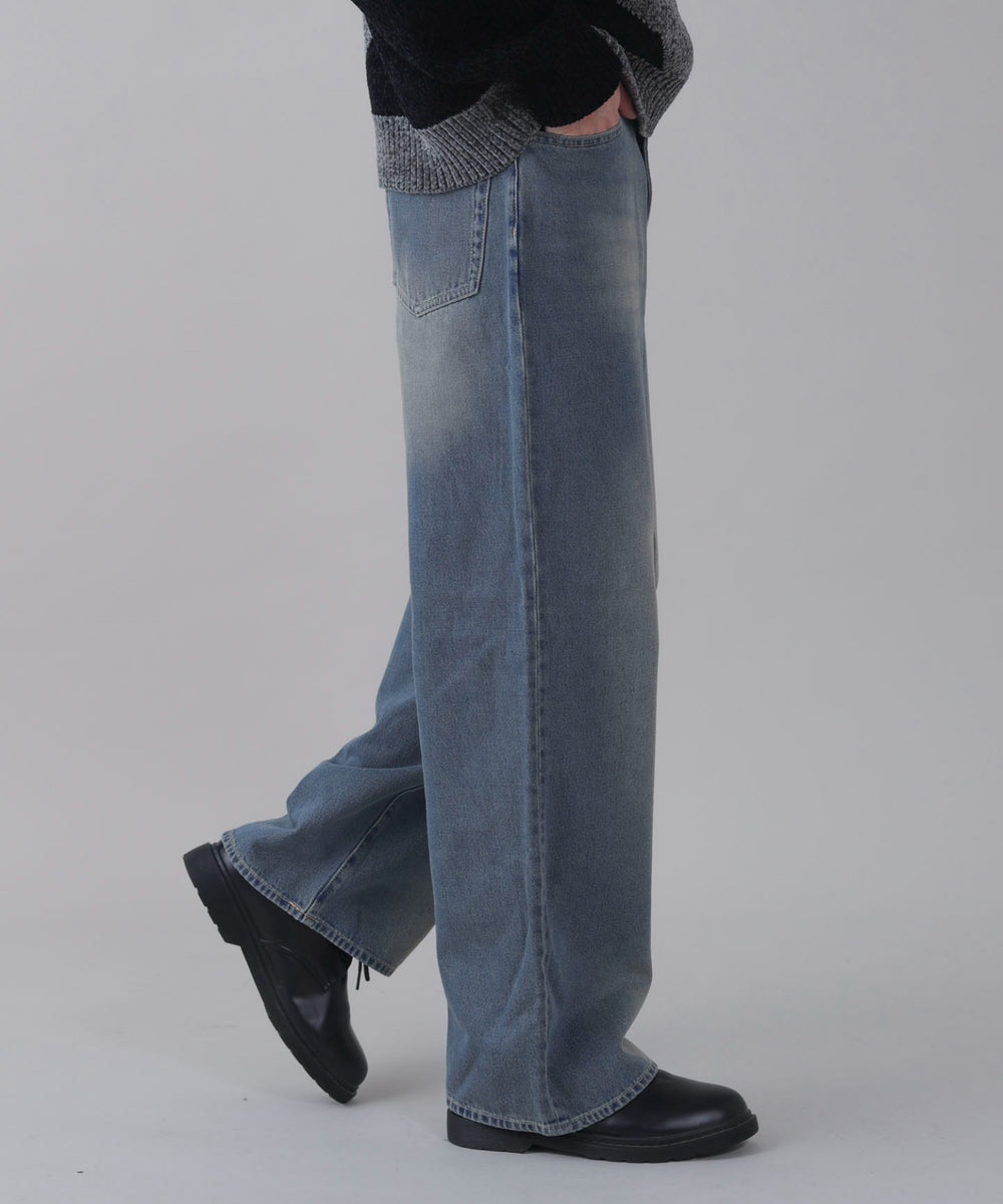 デニム中濃加工 モデル：178cm L着用