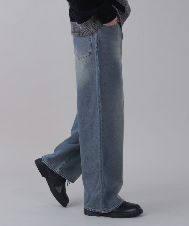 デニム中濃加工 モデル：178cm L着用