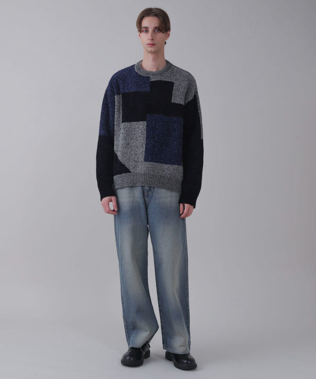 デニム中濃加工 モデル：178cm L着用