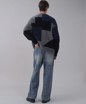 デニム中濃加工 モデル：178cm L着用