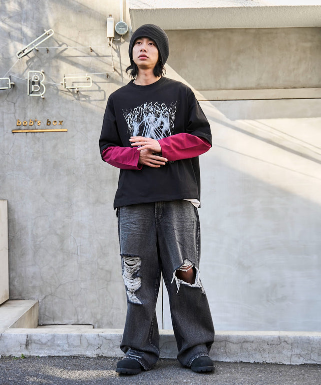 レッドボーダー　モデル:175cm L着用