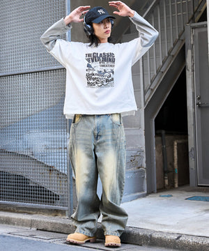 ホワイトボーダー　モデル:175cm L着用