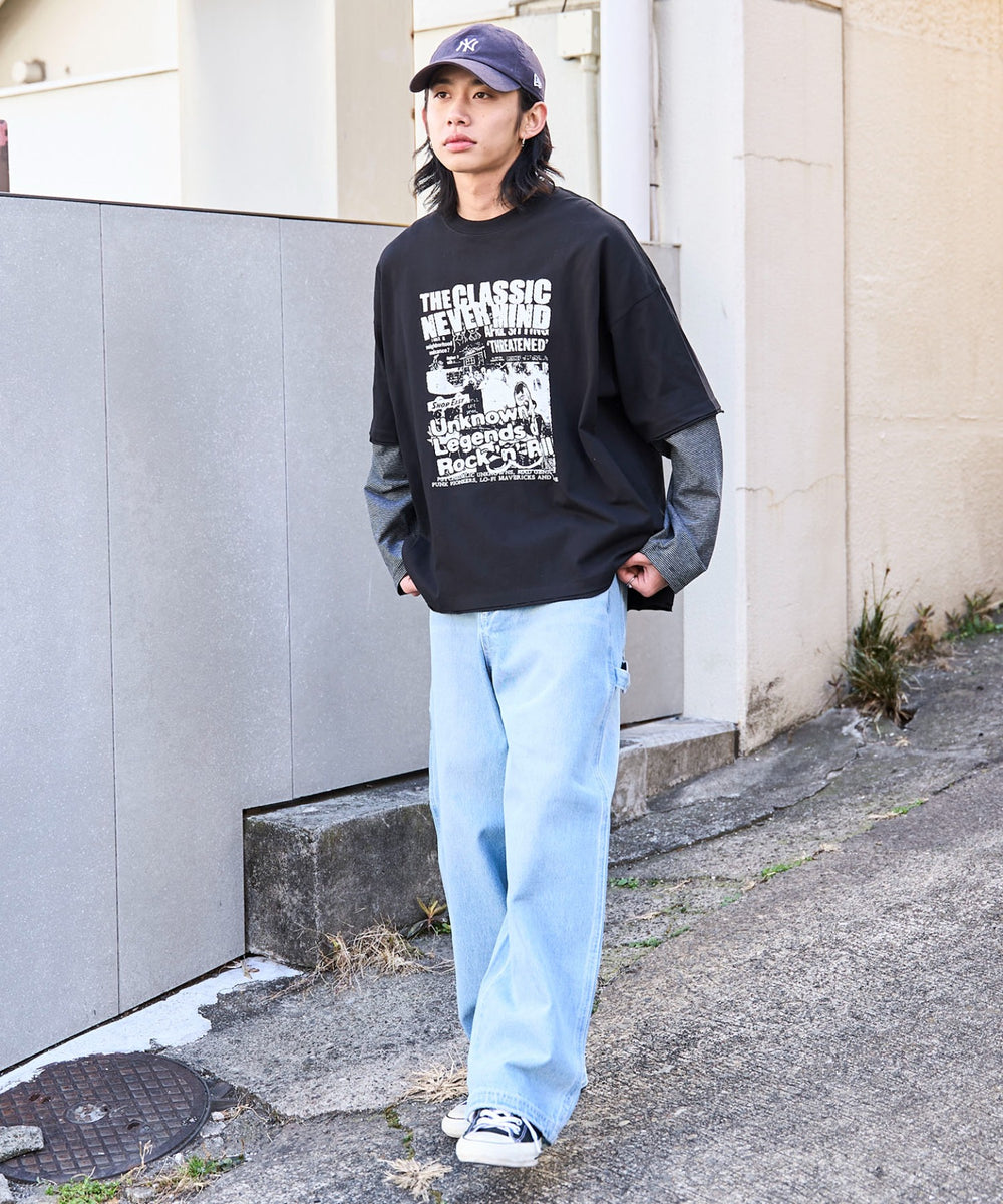 グレーボーダー　モデル:175cm L着用