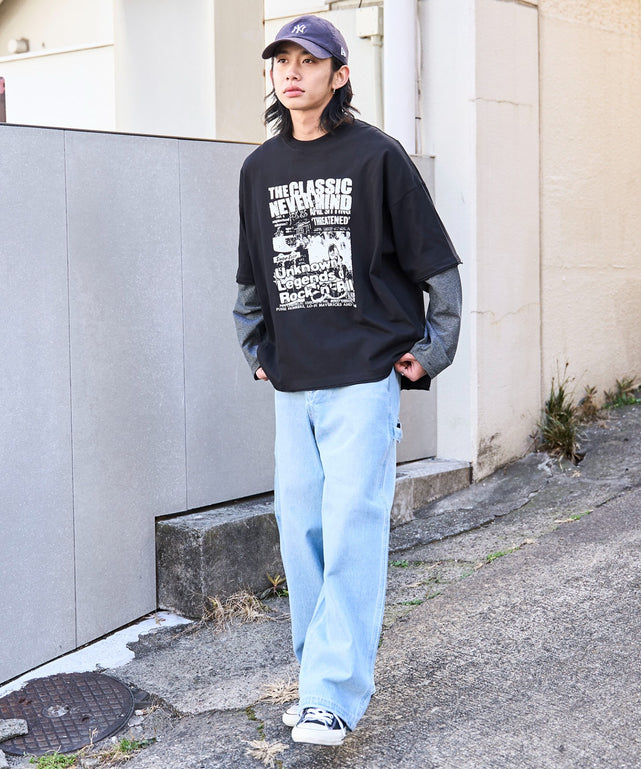 グレーボーダー　モデル:175cm L着用