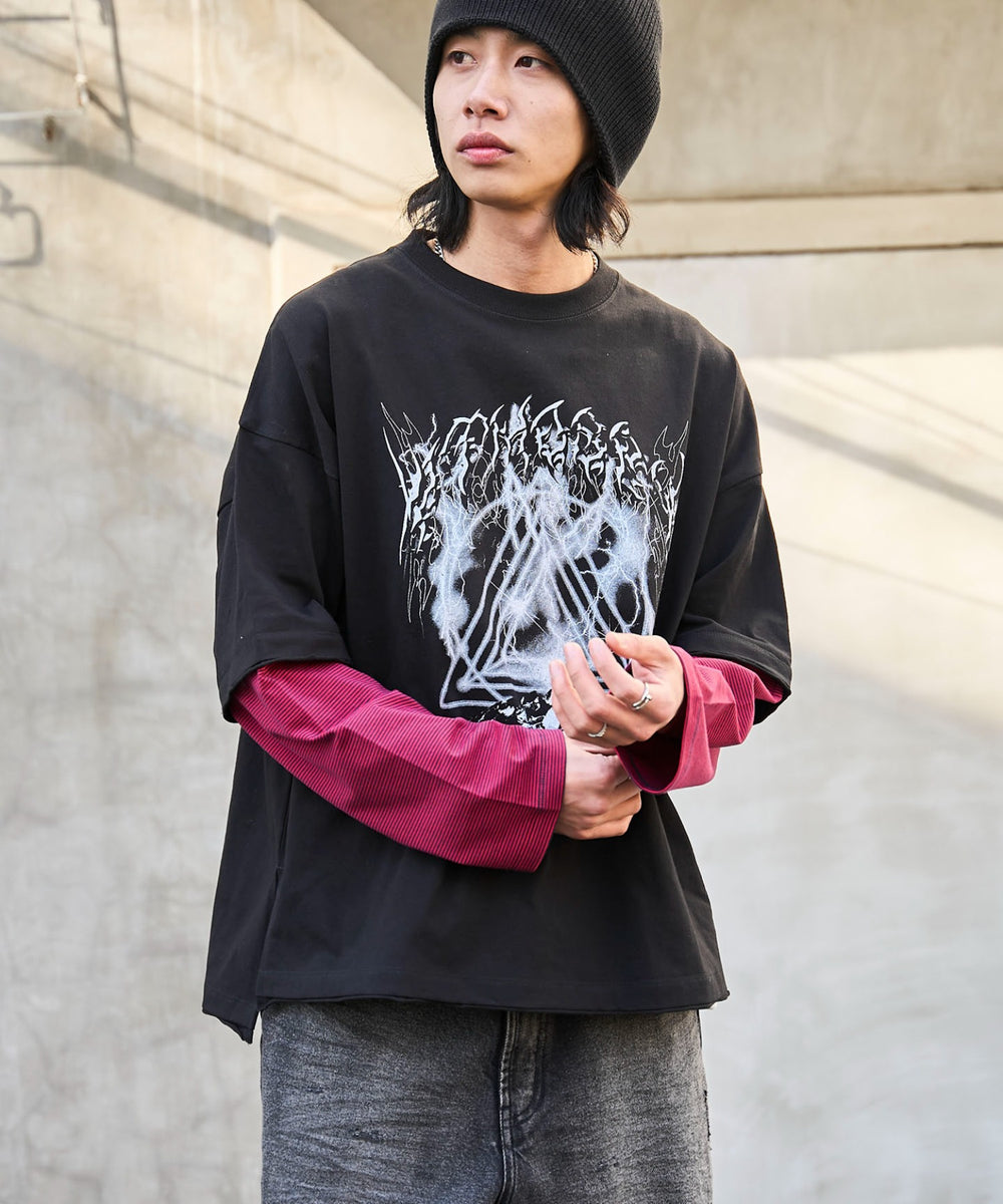 レッドボーダー　モデル:175cm L着用