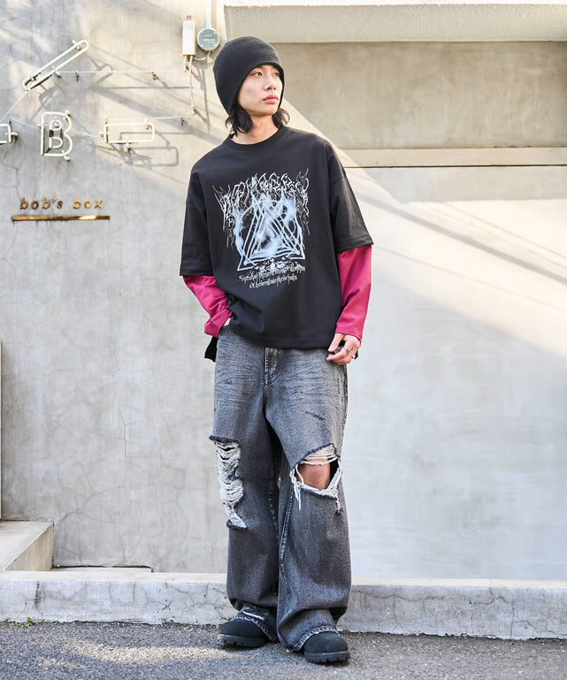 レッドボーダー　モデル:175cm L着用