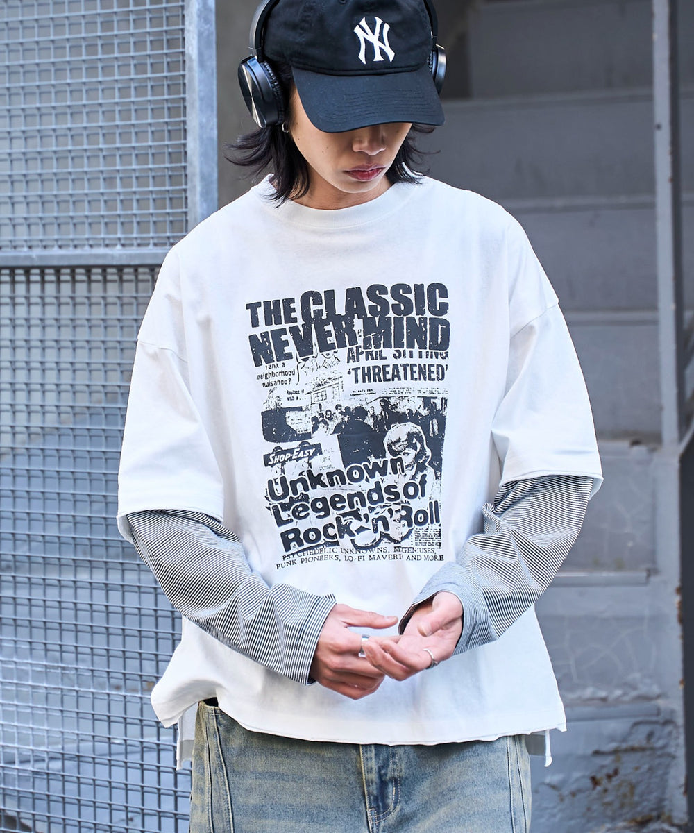 ホワイトボーダー　モデル:175cm L着用