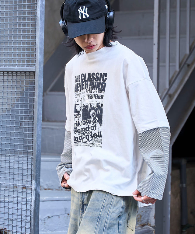 ホワイトボーダー　モデル:175cm L着用