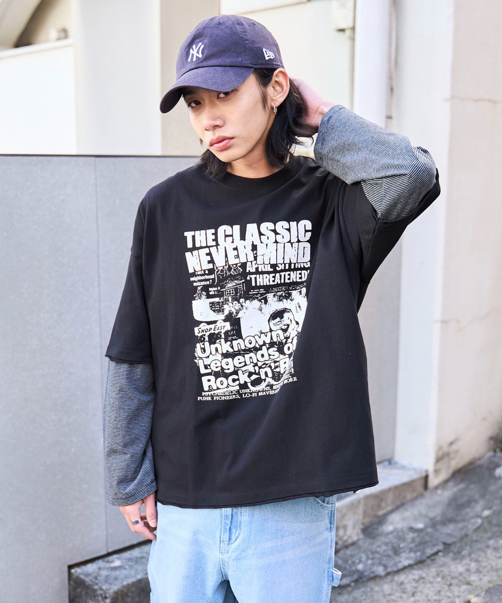 グレーボーダー　モデル:175cm L着用