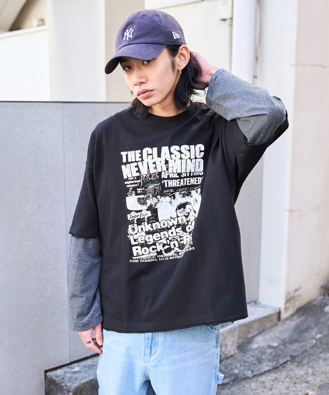 グレーボーダー　モデル:175cm L着用