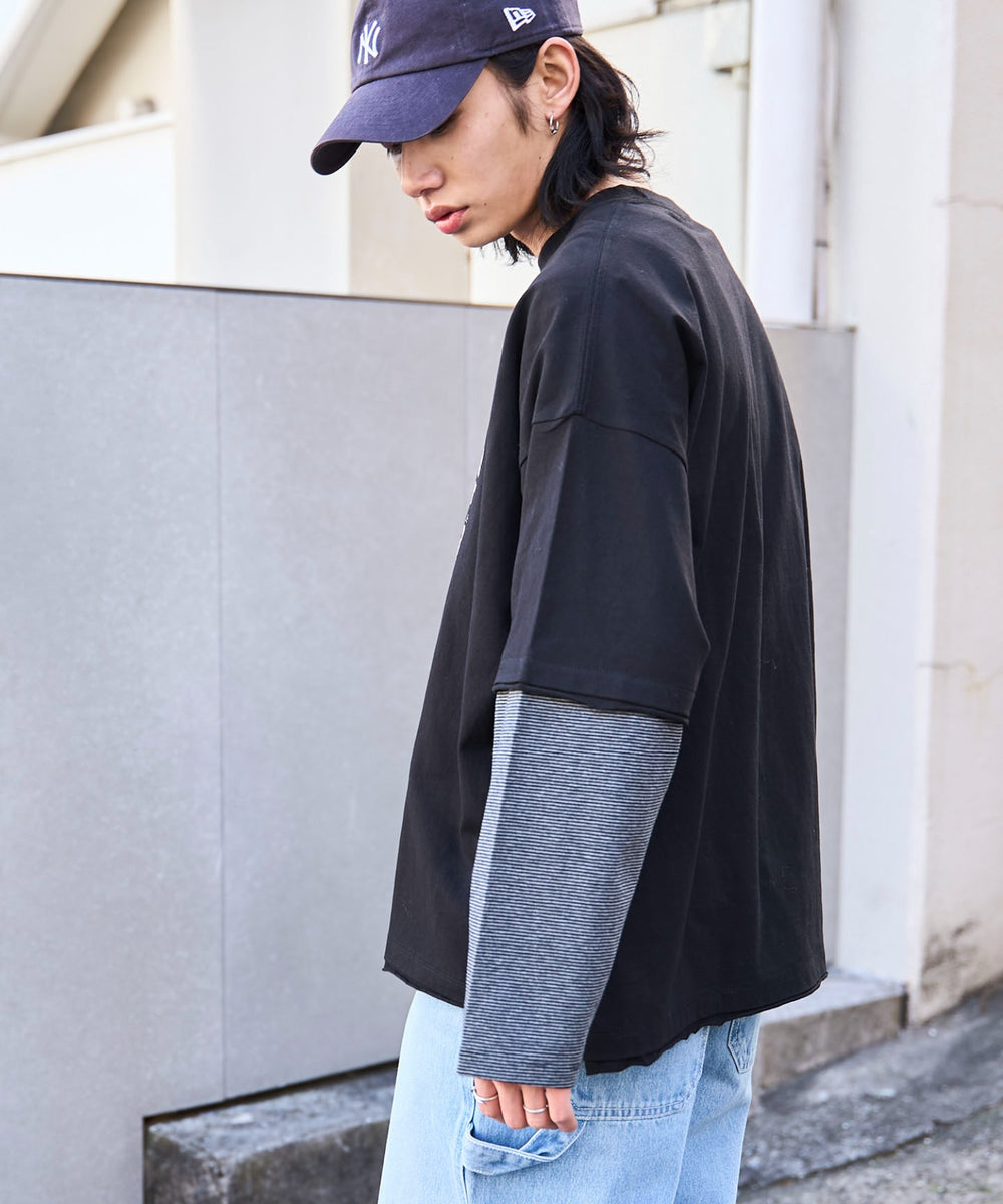 グレーボーダー　モデル:175cm L着用