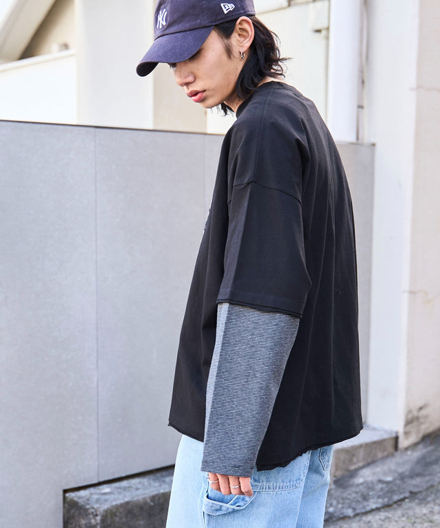 グレーボーダー　モデル:175cm L着用