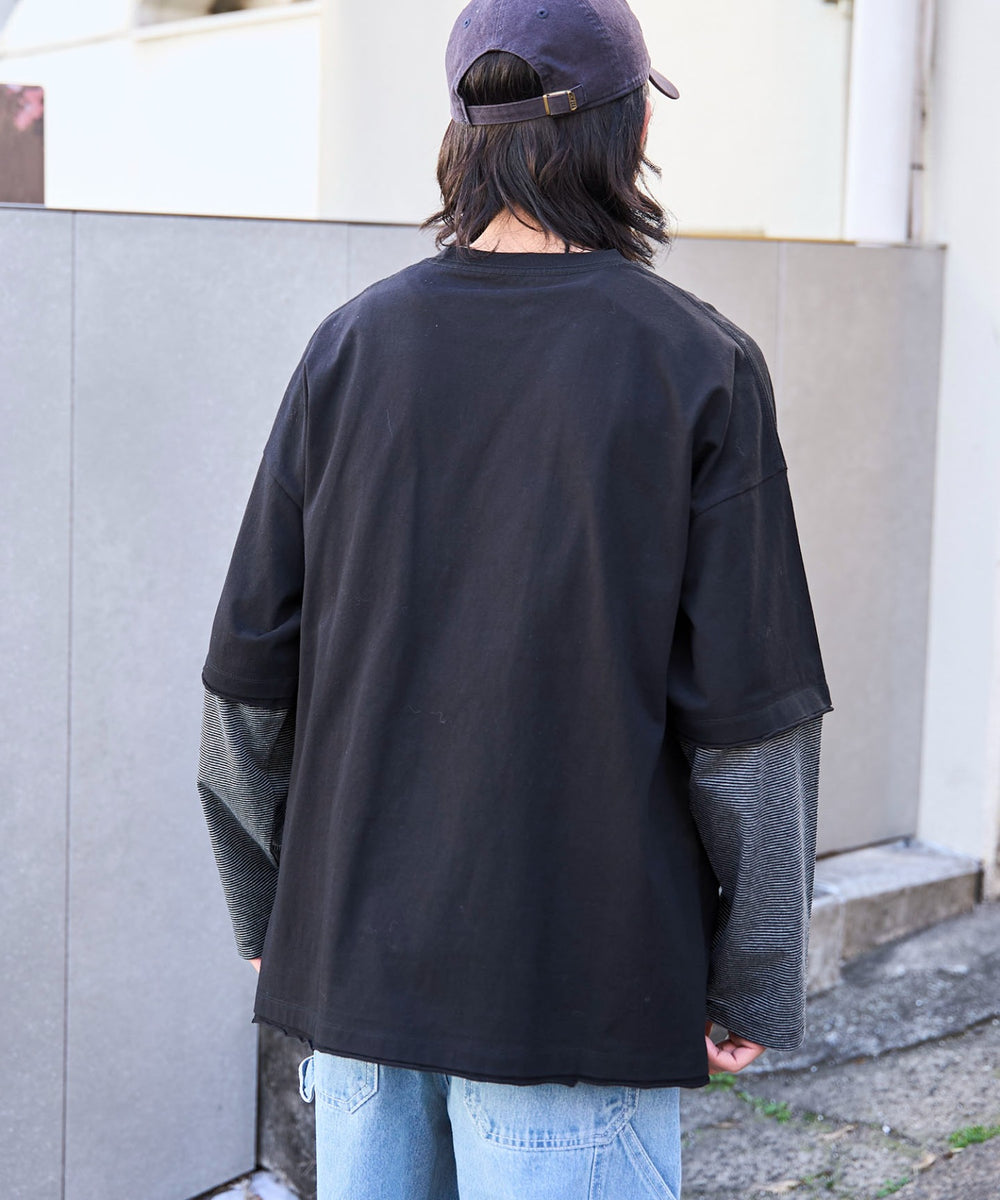 グレーボーダー　モデル:175cm L着用