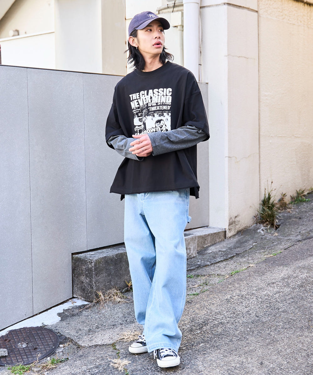 グレーボーダー　モデル:175cm L着用