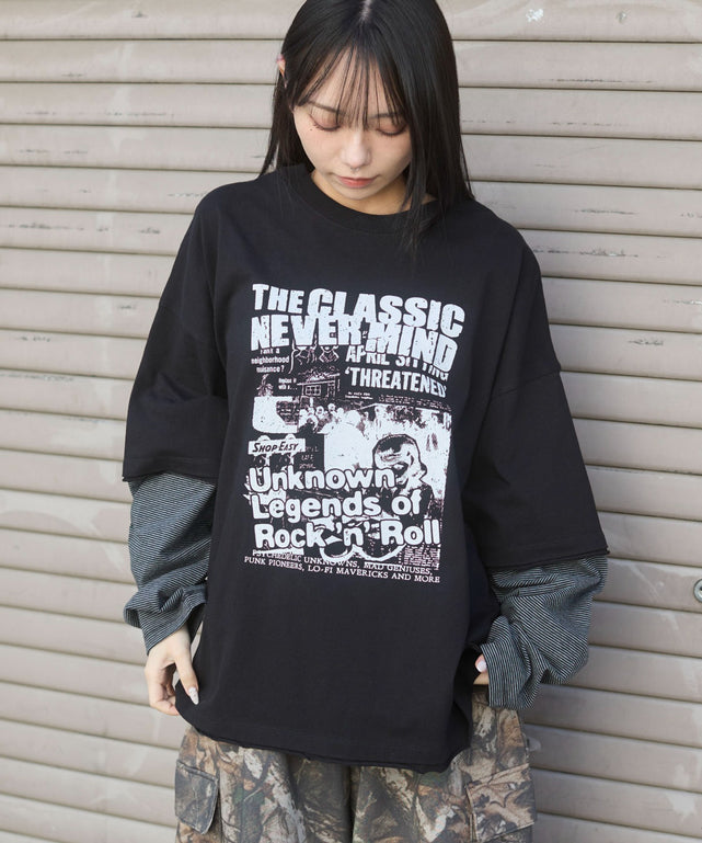 グレーボーダー　モデル:159cm L着用