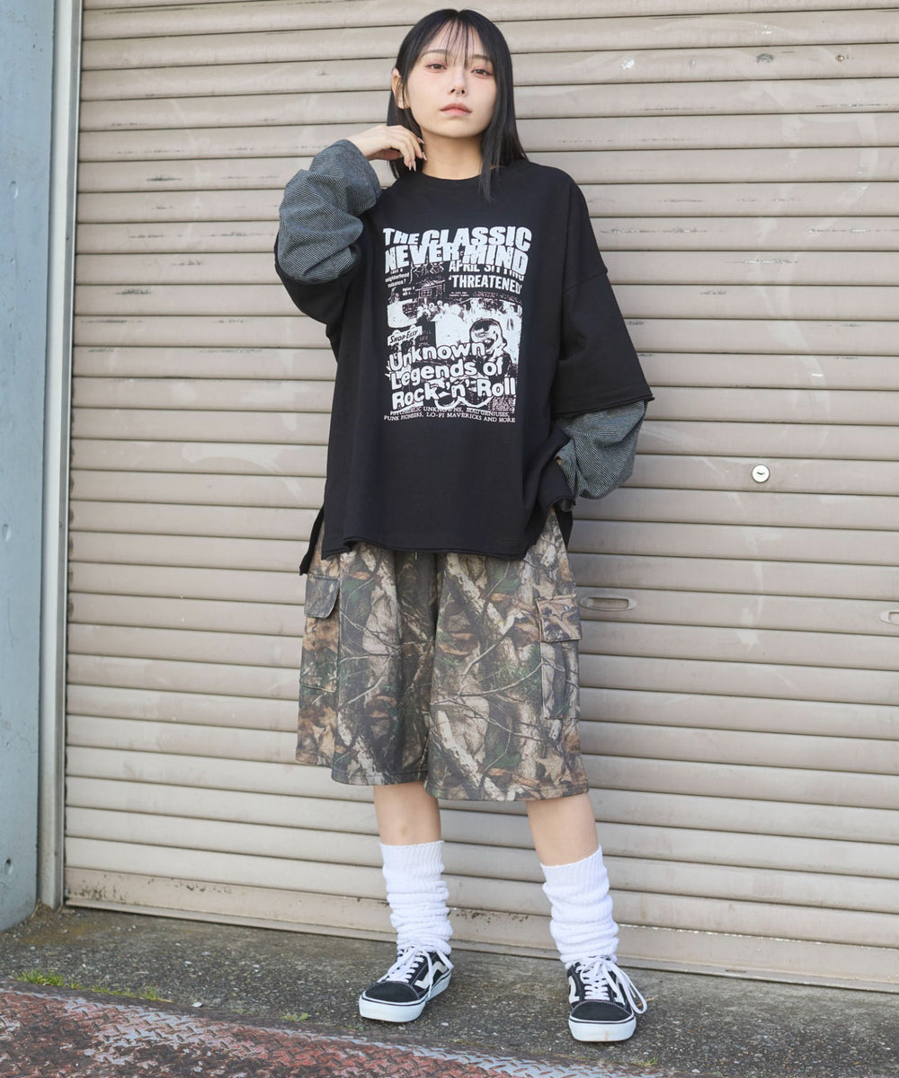 グレーボーダー　モデル:159cm L着用