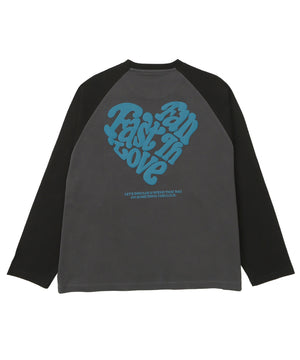 ラグランハートグラフィックT（LS）