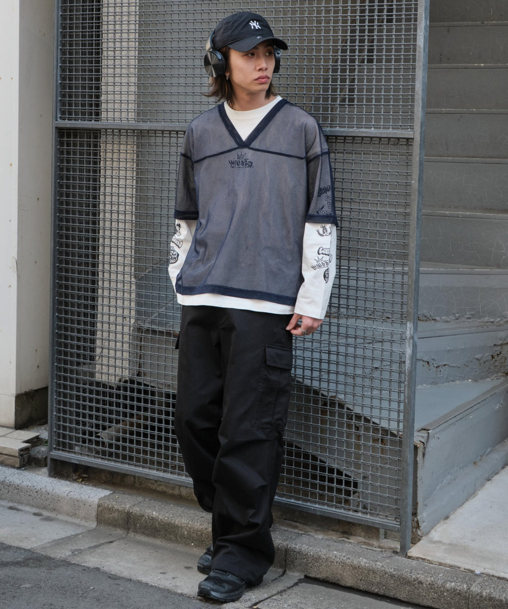 ホワイト モデル：175cm L着用