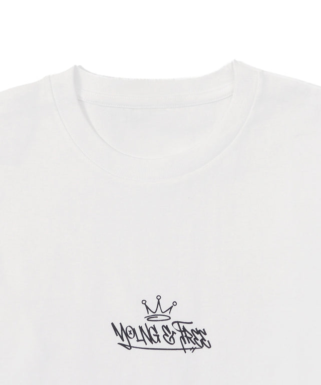 メッシュスリーブロゴアンサンブルT