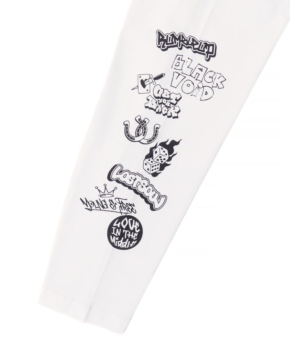 メッシュスリーブロゴアンサンブルT